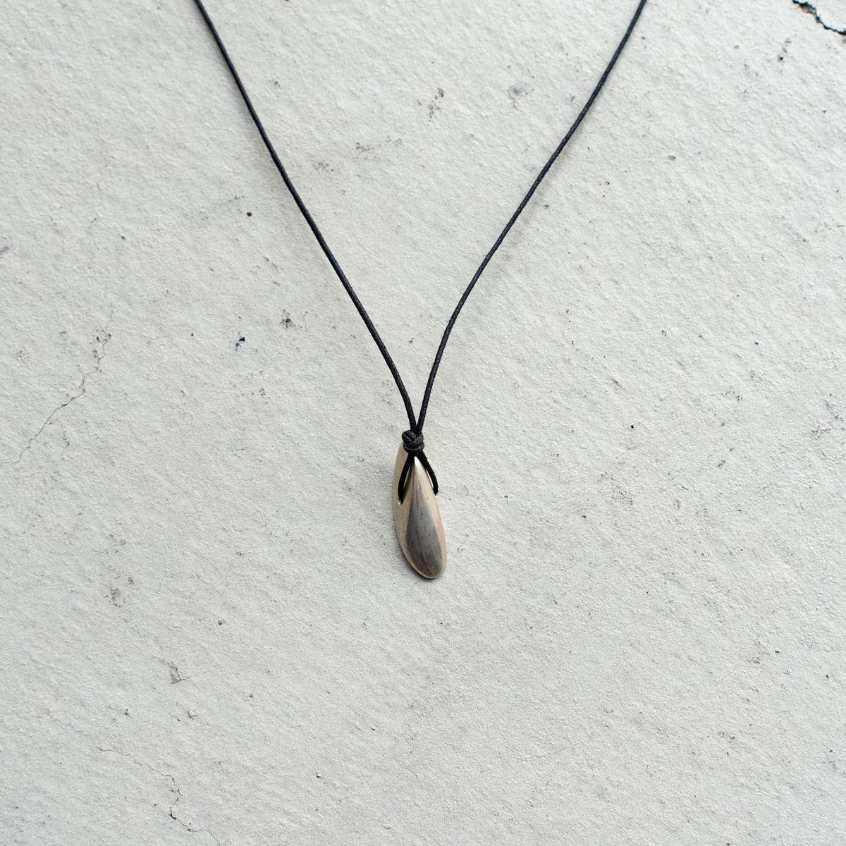 Melanie DeCourcey  Silver leaf pendant