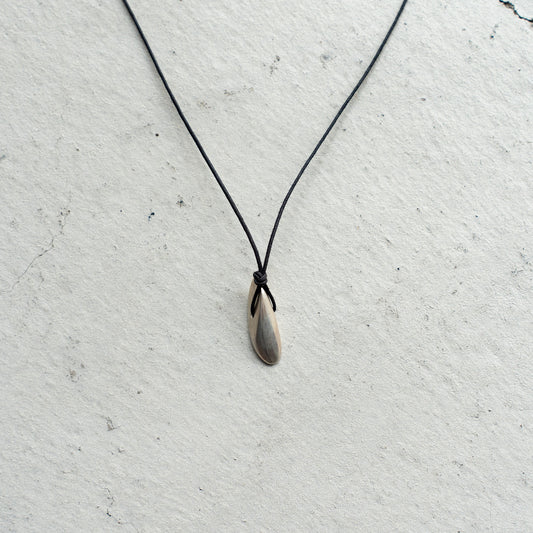 Melanie DeCourcey  Silver leaf pendant