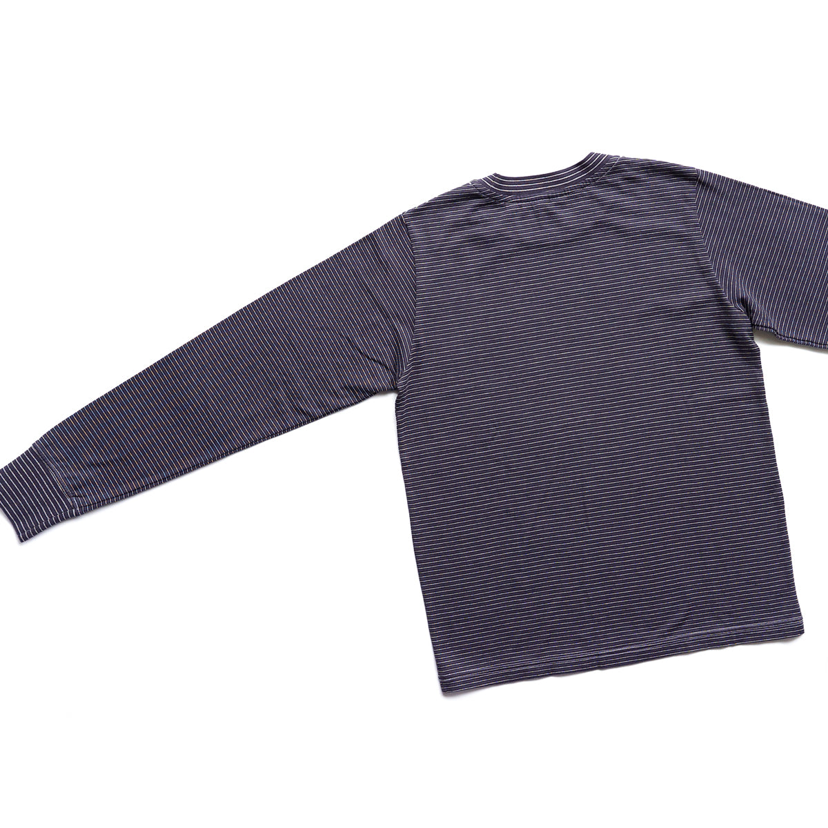 Yonetomi  NEW BASIC GARMENT DYED BORDER - Long Sleeve Crew