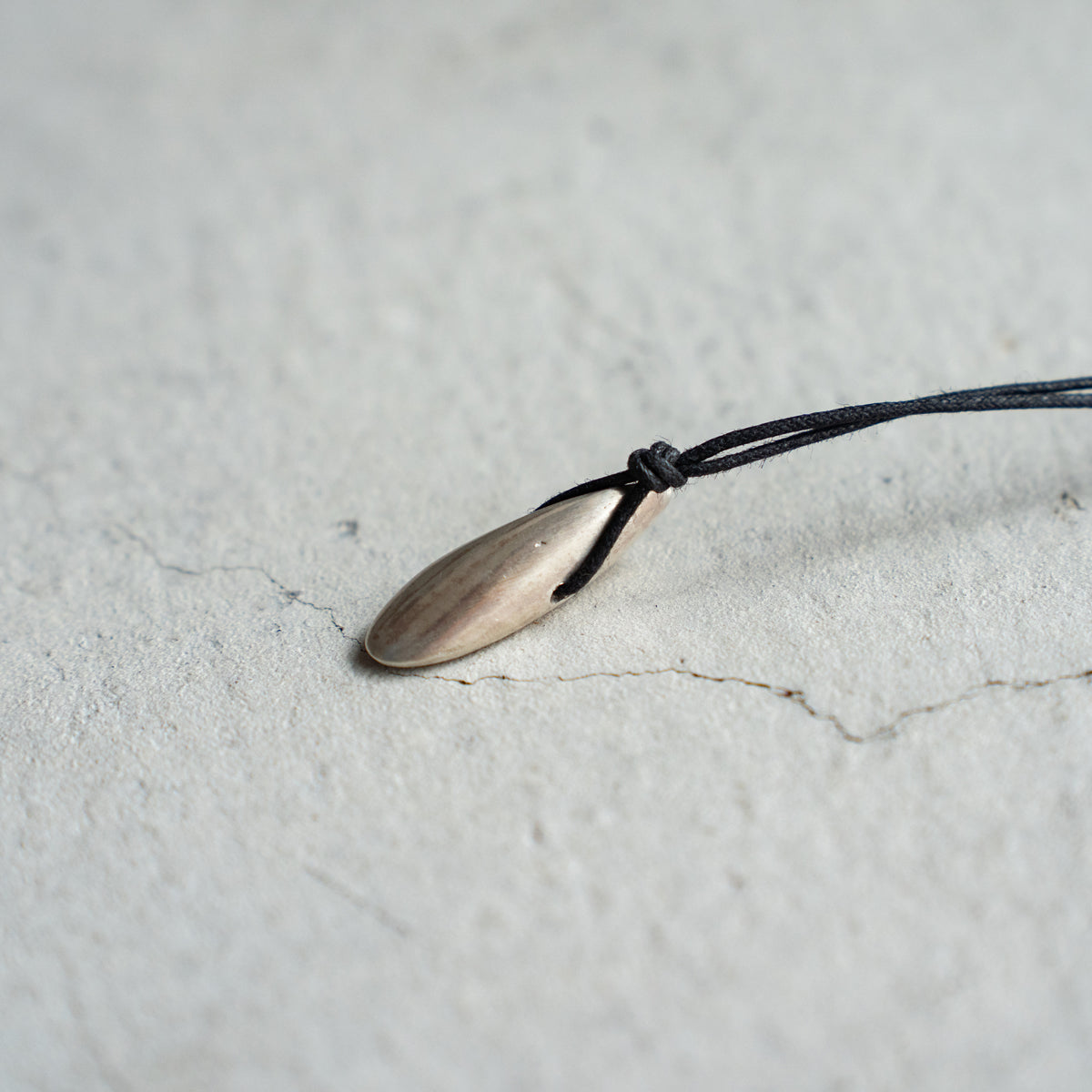 Melanie DeCourcey  Silver leaf pendant