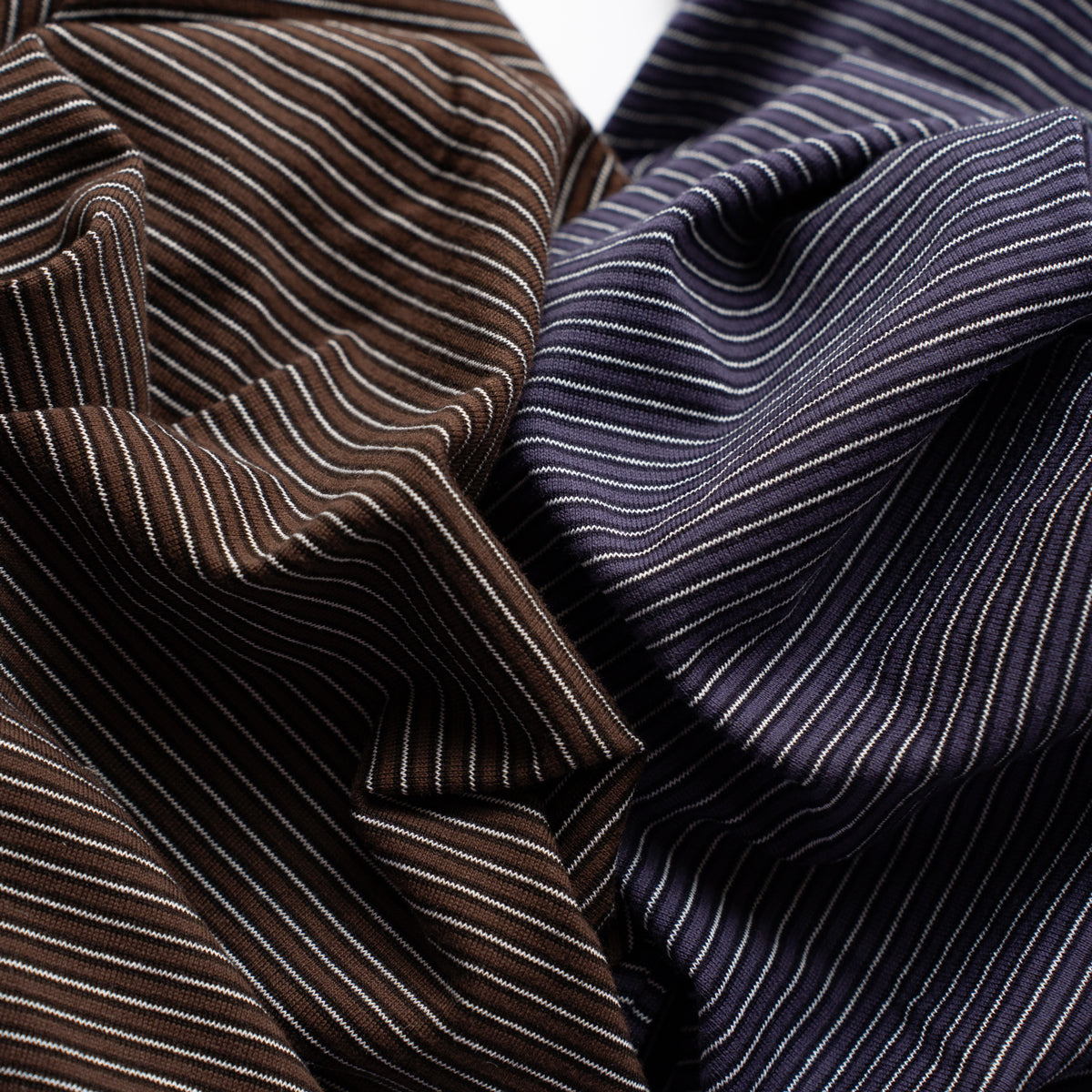 Yonetomi  NEW BASIC GARMENT DYED BORDER - Long Sleeve Crew