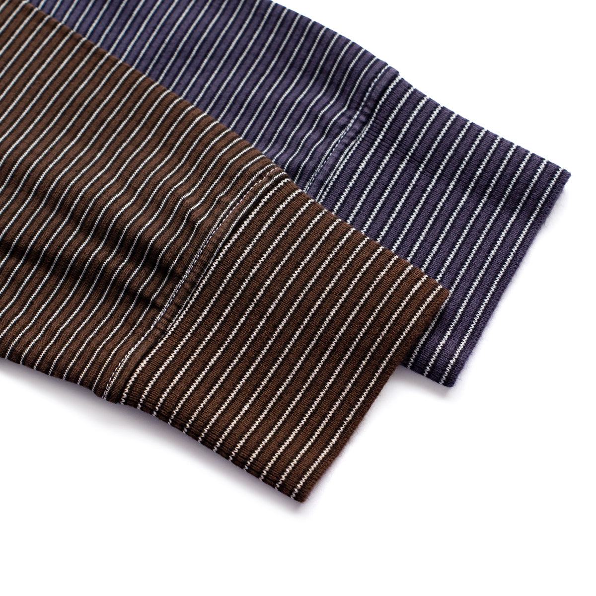 Yonetomi  NEW BASIC GARMENT DYED BORDER - Long Sleeve Crew
