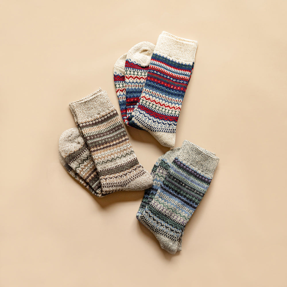 ROTOTO NORDIC PATTERN SOCKS