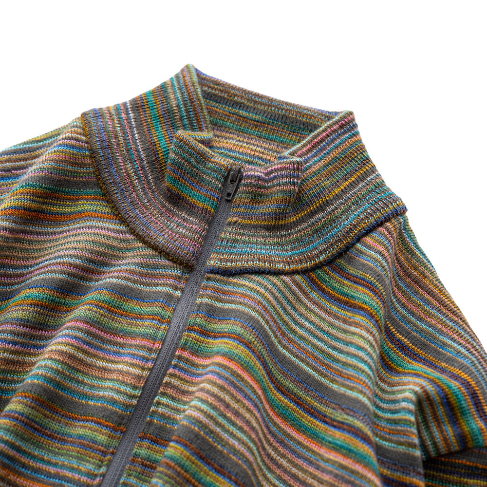 COOHEM  MULTI KASURI TENJIKU KNIT PULLOVER