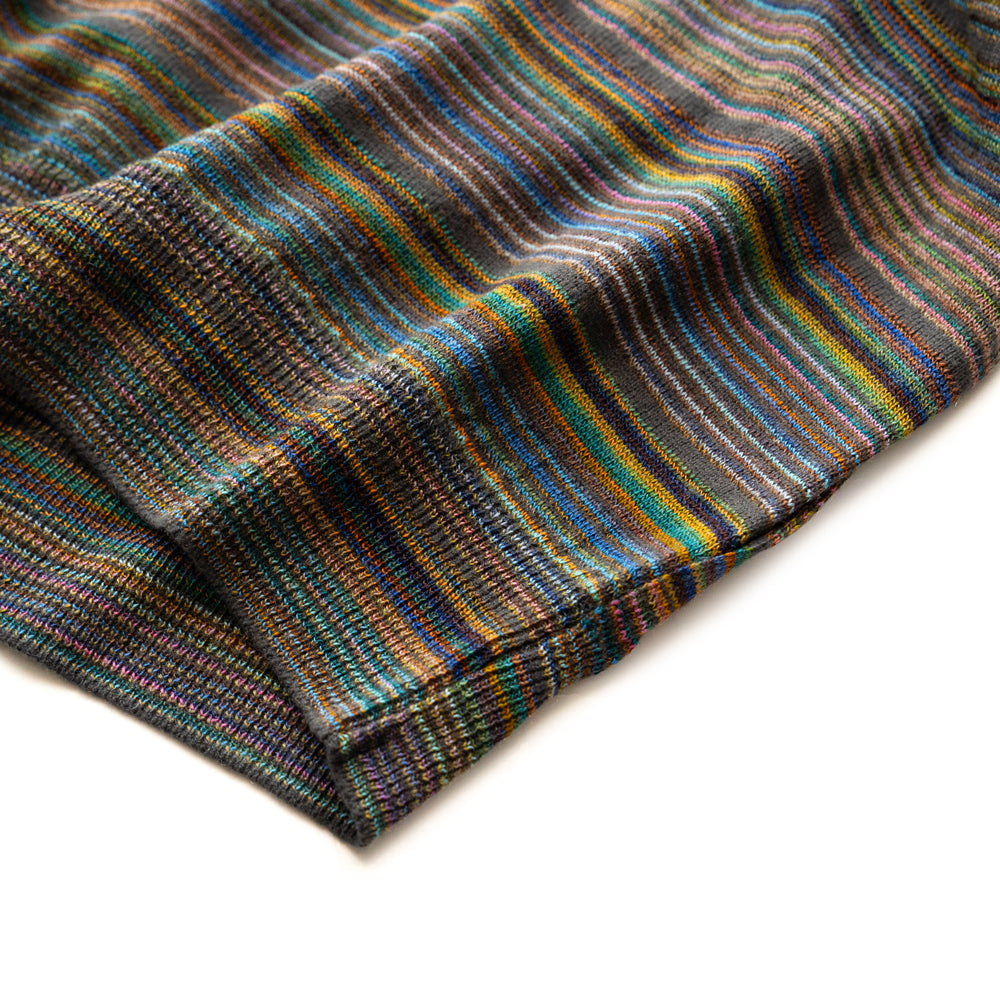 COOHEM  MULTI KASURI TENJIKU KNIT PULLOVER