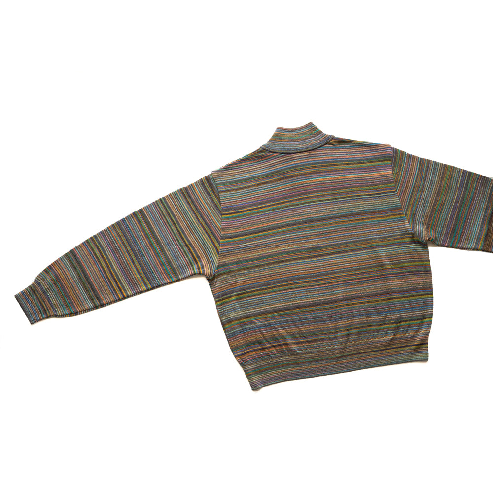 COOHEM  MULTI KASURI TENJIKU KNIT PULLOVER