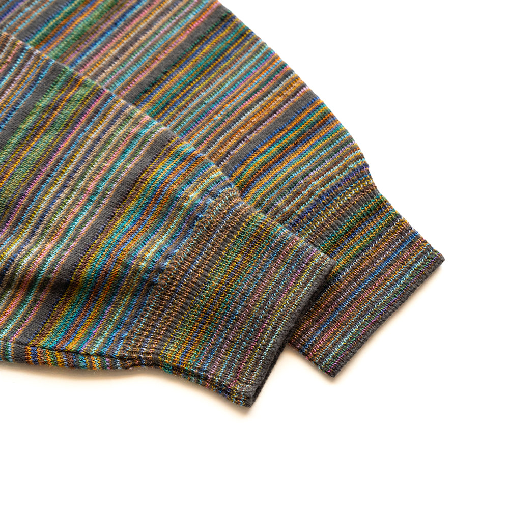 COOHEM  MULTI KASURI TENJIKU KNIT PULLOVER