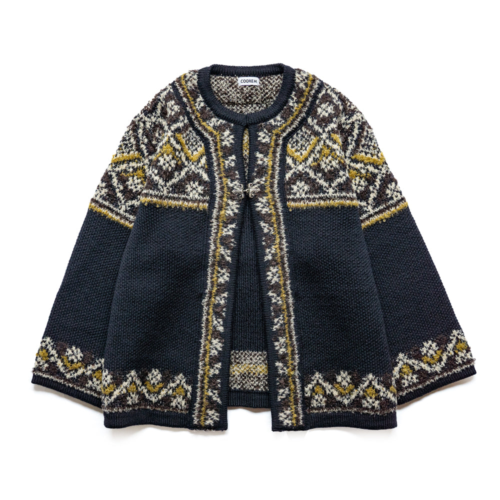 COOHEM　NORWEGIAN KNIT CARDIGAN