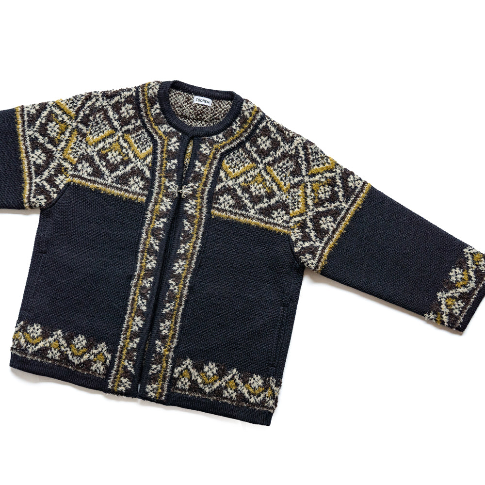 COOHEM　NORWEGIAN KNIT CARDIGAN