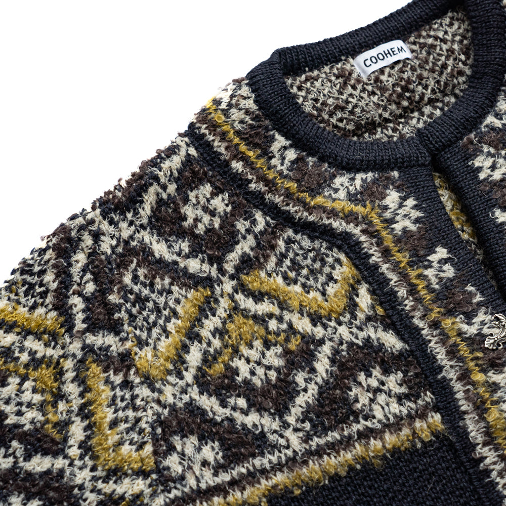 COOHEM　NORWEGIAN KNIT CARDIGAN