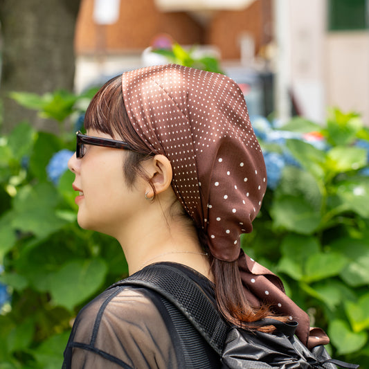 Oblada  MIX DOT SILK SCARF