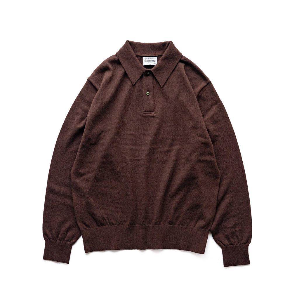 Yonetomi  LIGHT WAVE COTTON KNIT POLO