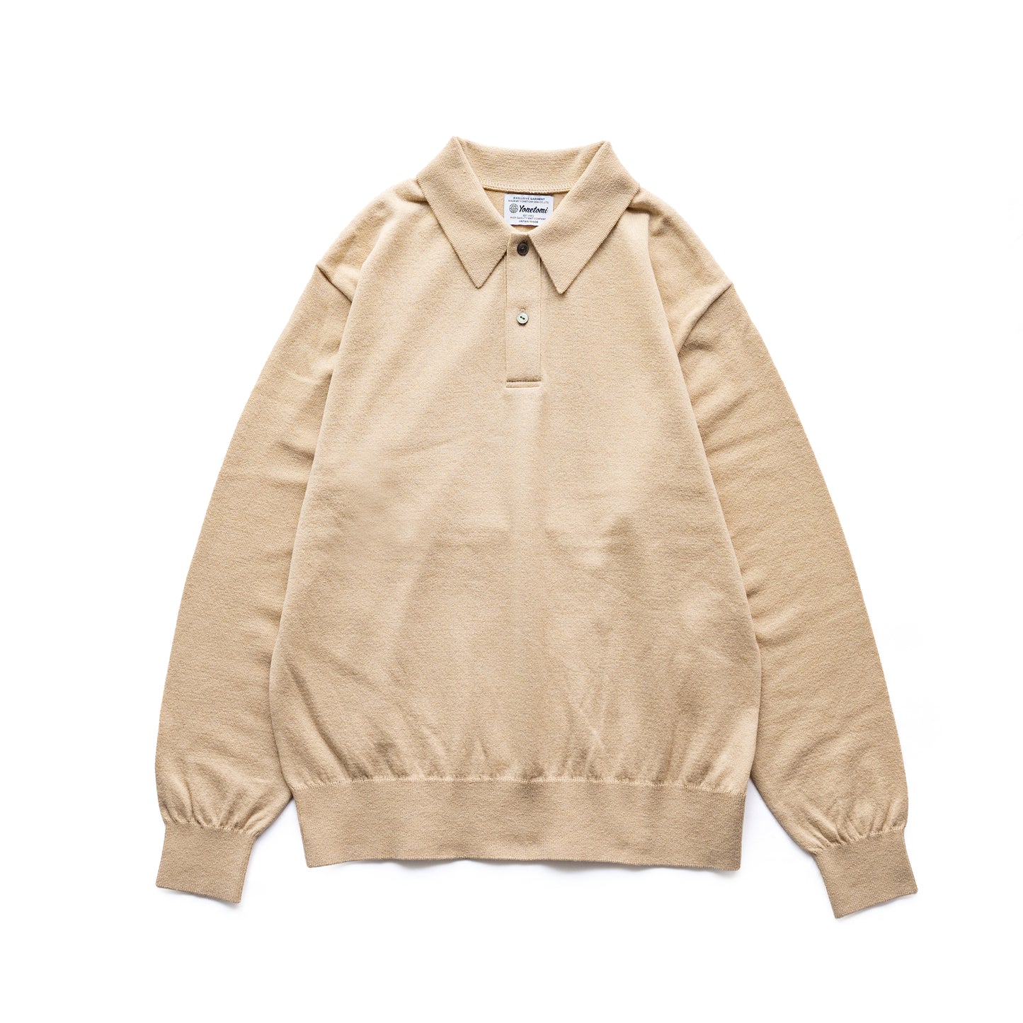 Yonetomi  LIGHT WAVE COTTON KNIT POLO