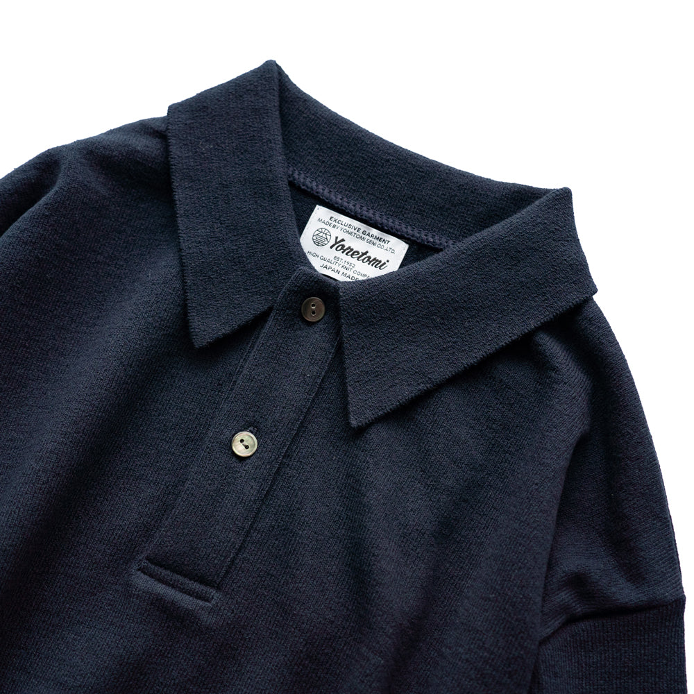 Yonetomi  LIGHT WAVE COTTON KNIT POLO