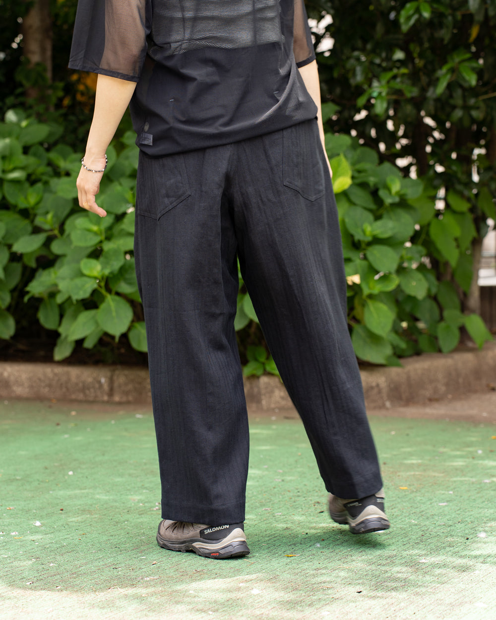 HAVERSACK Utility pants -Cotton linen herringbone – Friday