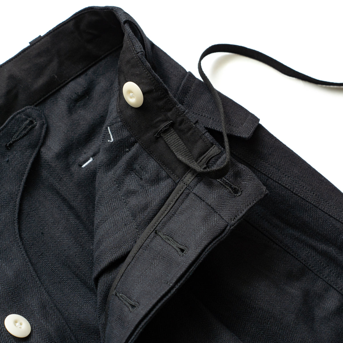 HAVERSACK  Utility pants -Cotton linen herringbone