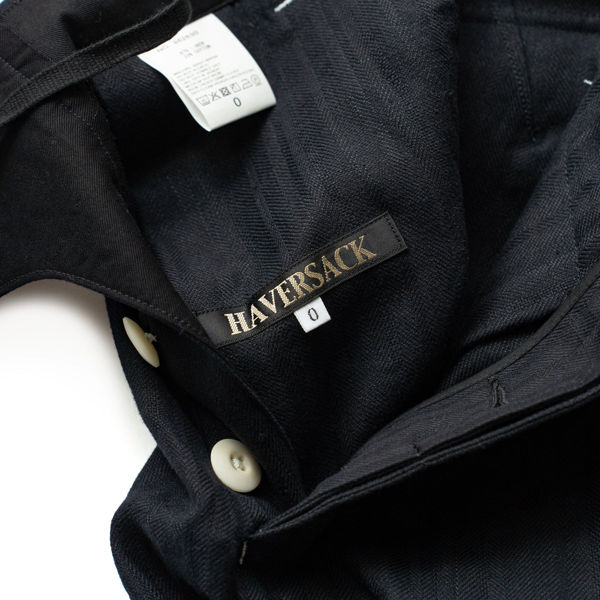 HAVERSACK  Utility pants -Cotton linen herringbone