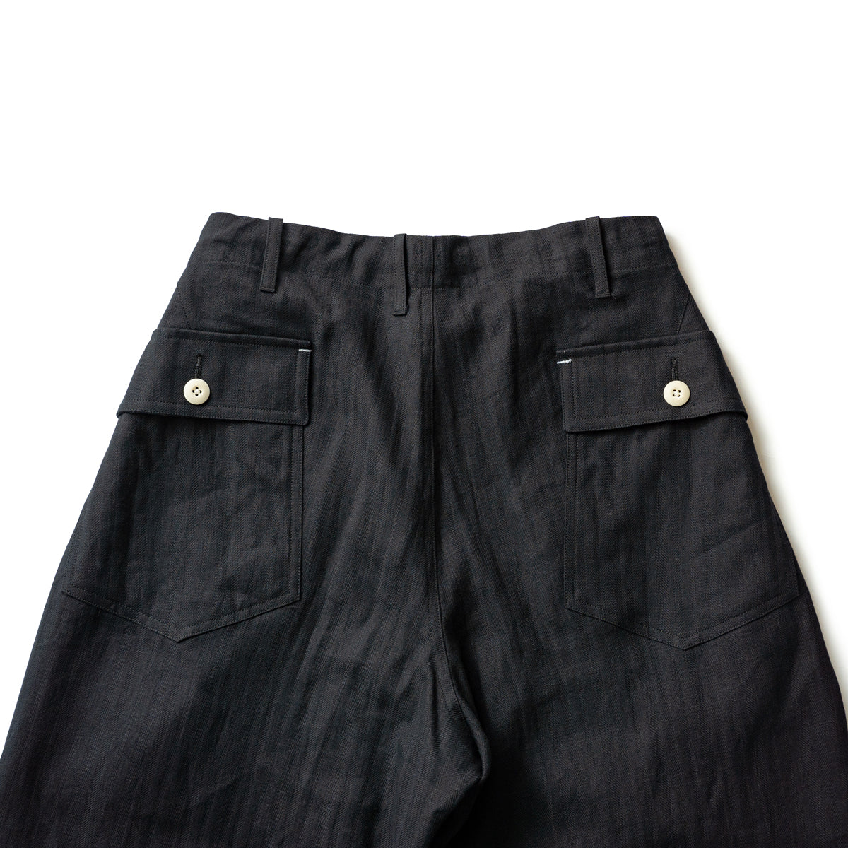 HAVERSACK  Utility pants -Cotton linen herringbone