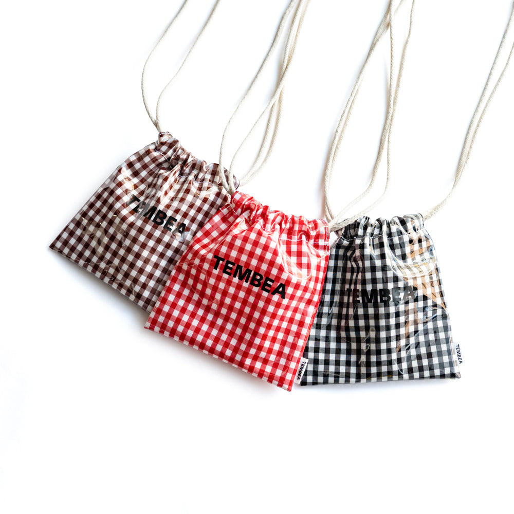 TEMBEA　巾着 POCHETTE -GINGHAM CHECK