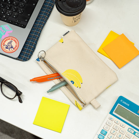 TEMBEA　FLAT POUCH MEDIUM -BANANA