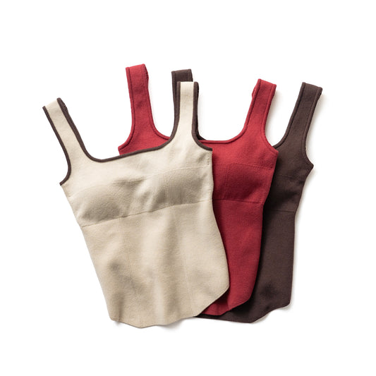 nakes design Cotton Silk Square Neck Bra Tank