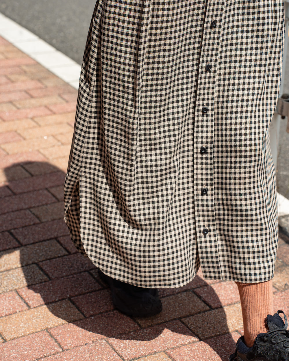 HAVERSACK Shepherd's check skirt