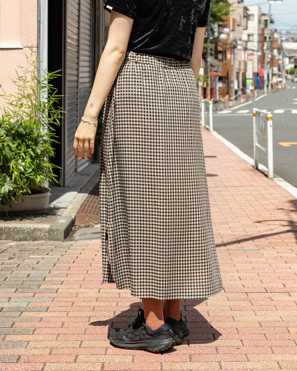 HAVERSACK Shepherd's check skirt