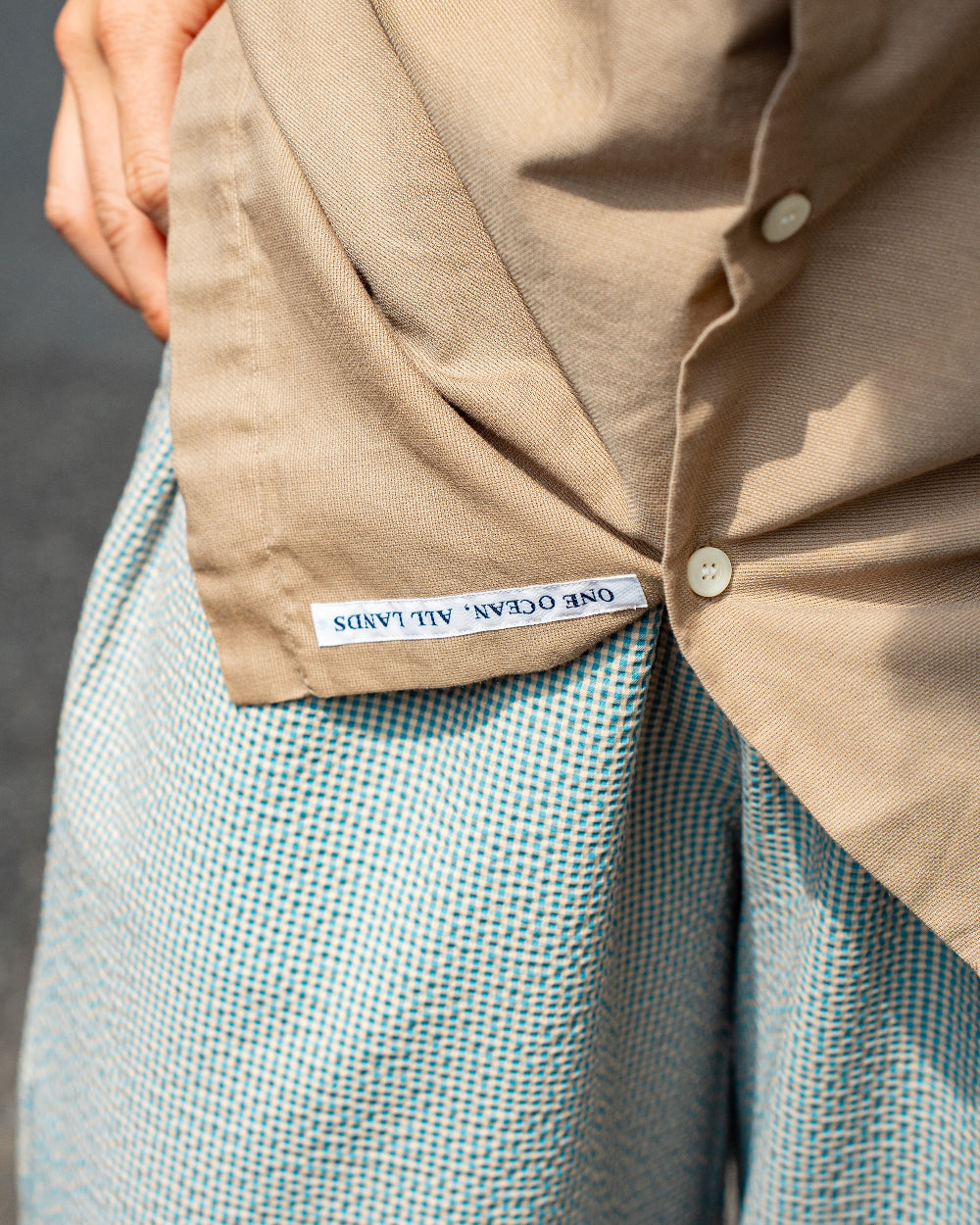 nanamica Open Collar Panama S/S Shirt