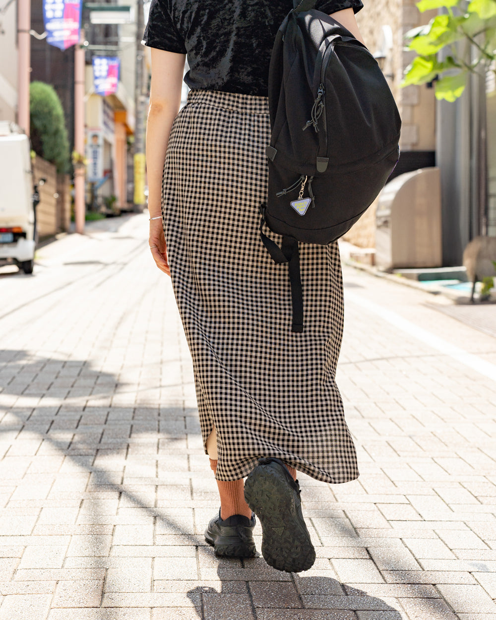 HAVERSACK Shepherd's check skirt