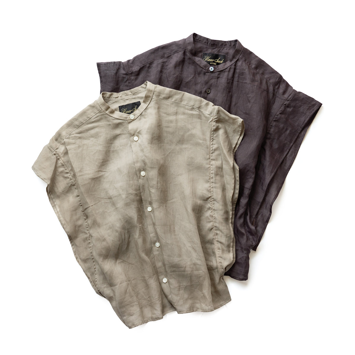 HAVERSACK Band collar shirts