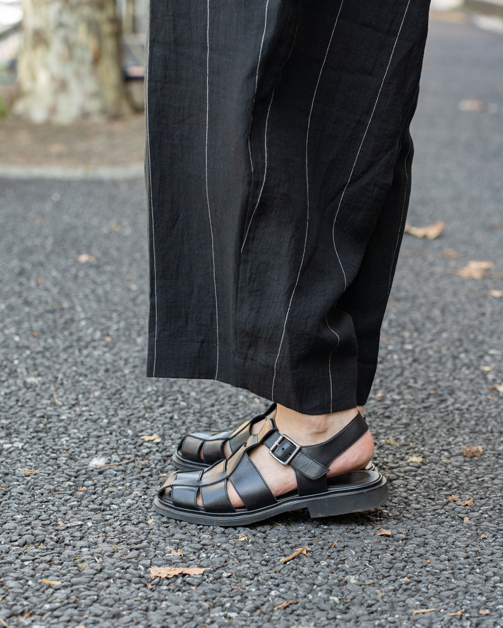 HAVERSACK  2 Pleated wide pant  -Linen