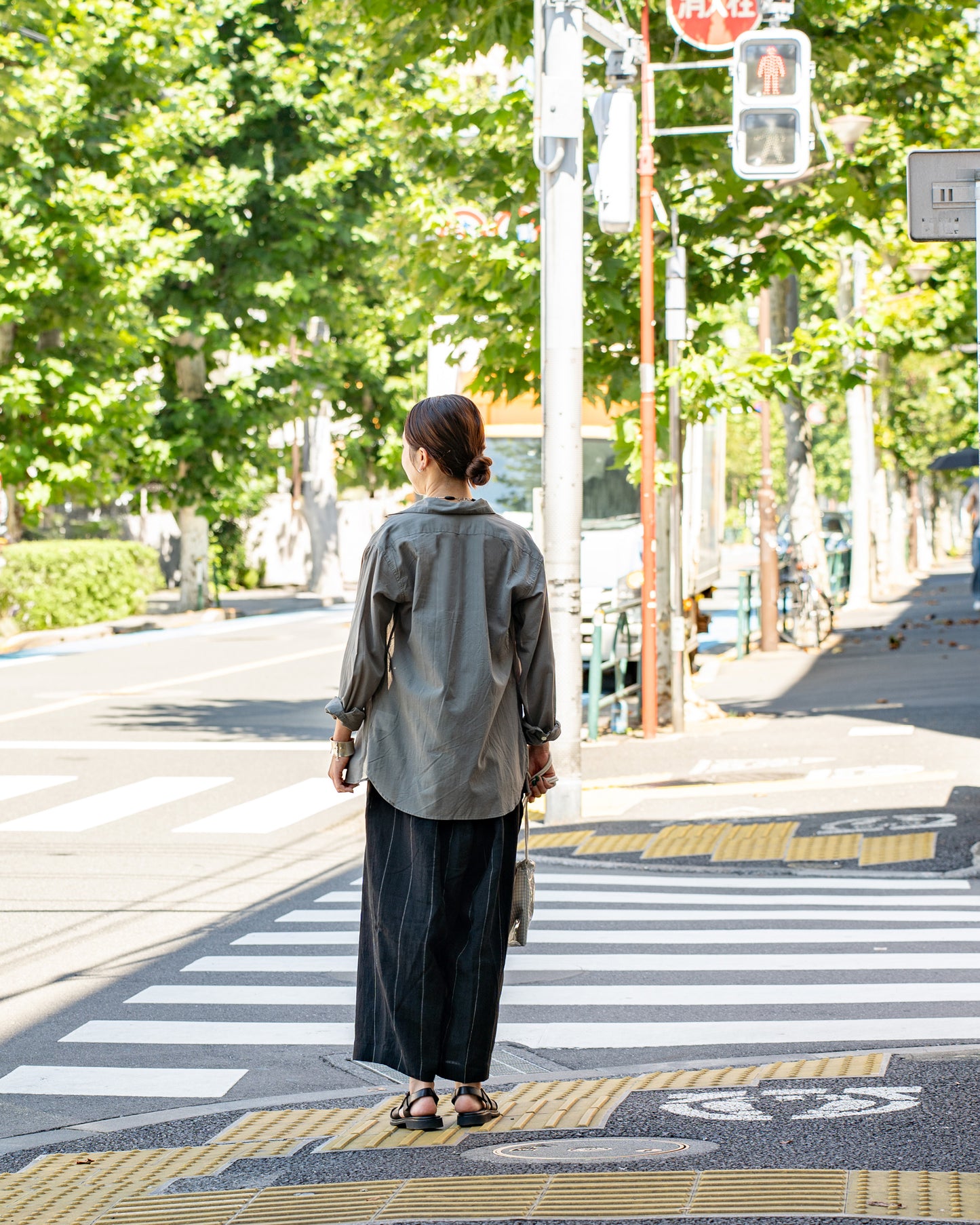 HAVERSACK  2 Pleated wide pant  -Linen