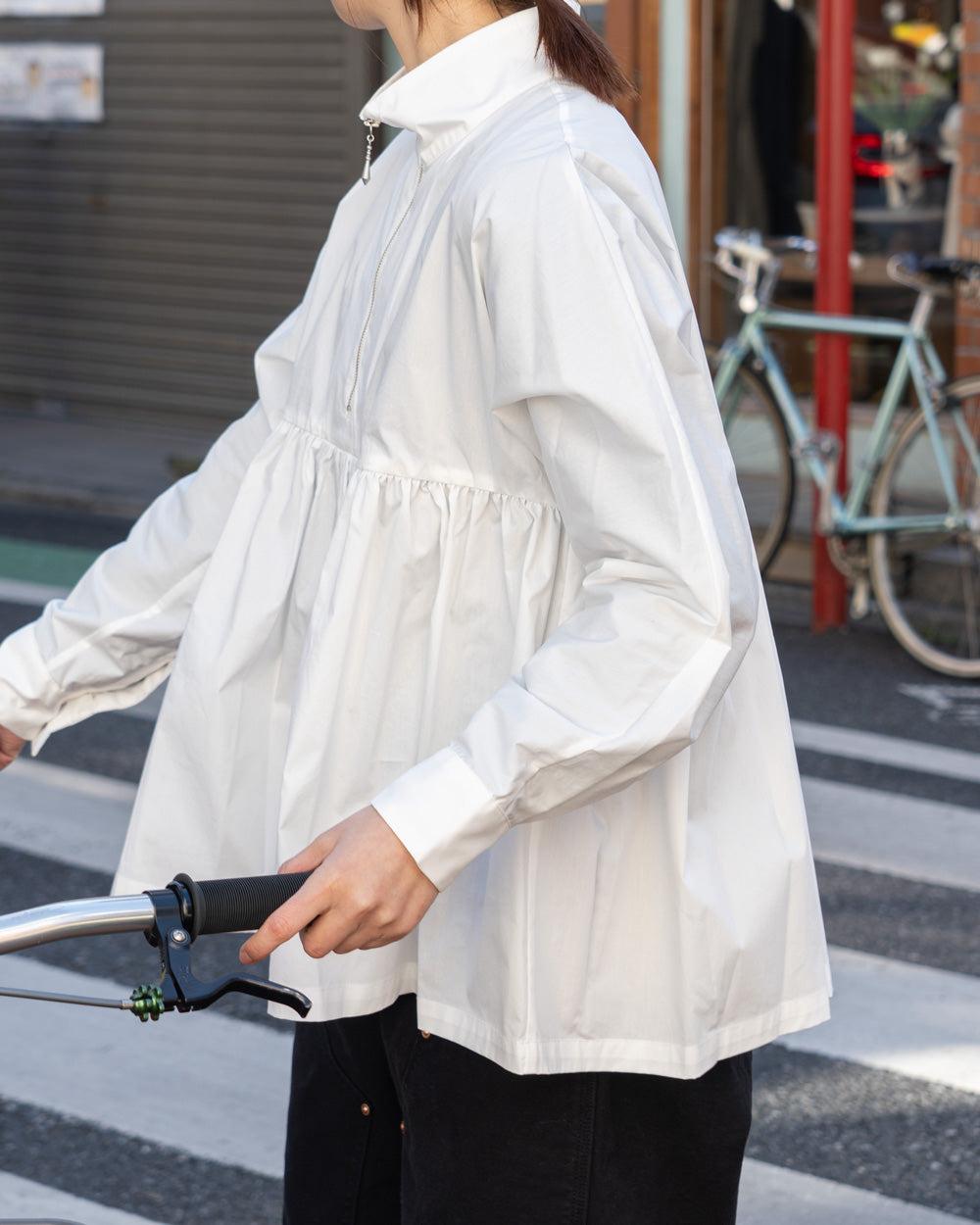 HAVERSACK Half Zip P/O Blouse