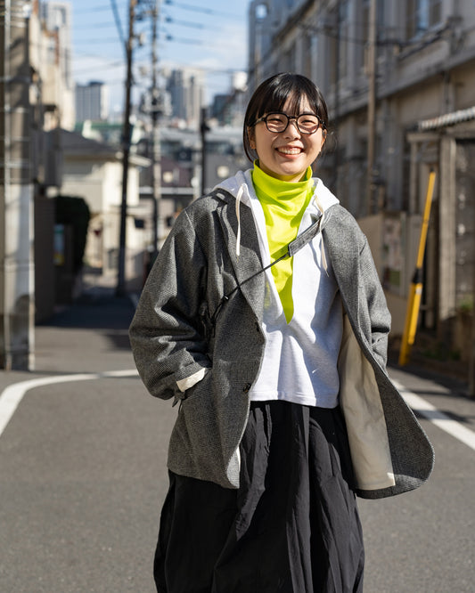 Oblada UNCONSTRUCTION JACKET -GLEN CHECK