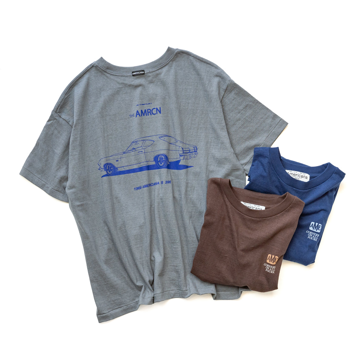 Americana Raffy print tee -Car print