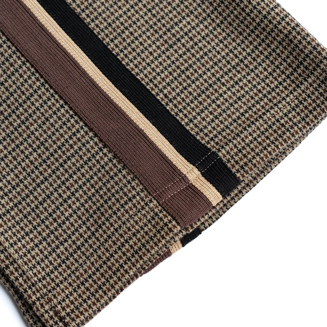 COOHEM  KNIT SIDELINE HOUNDSTOOTH TRACK PANTS