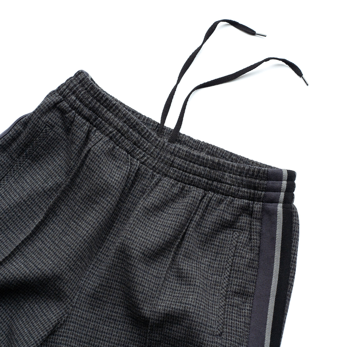COOHEM  KNIT SIDELINE HOUNDSTOOTH TRACK PANTS
