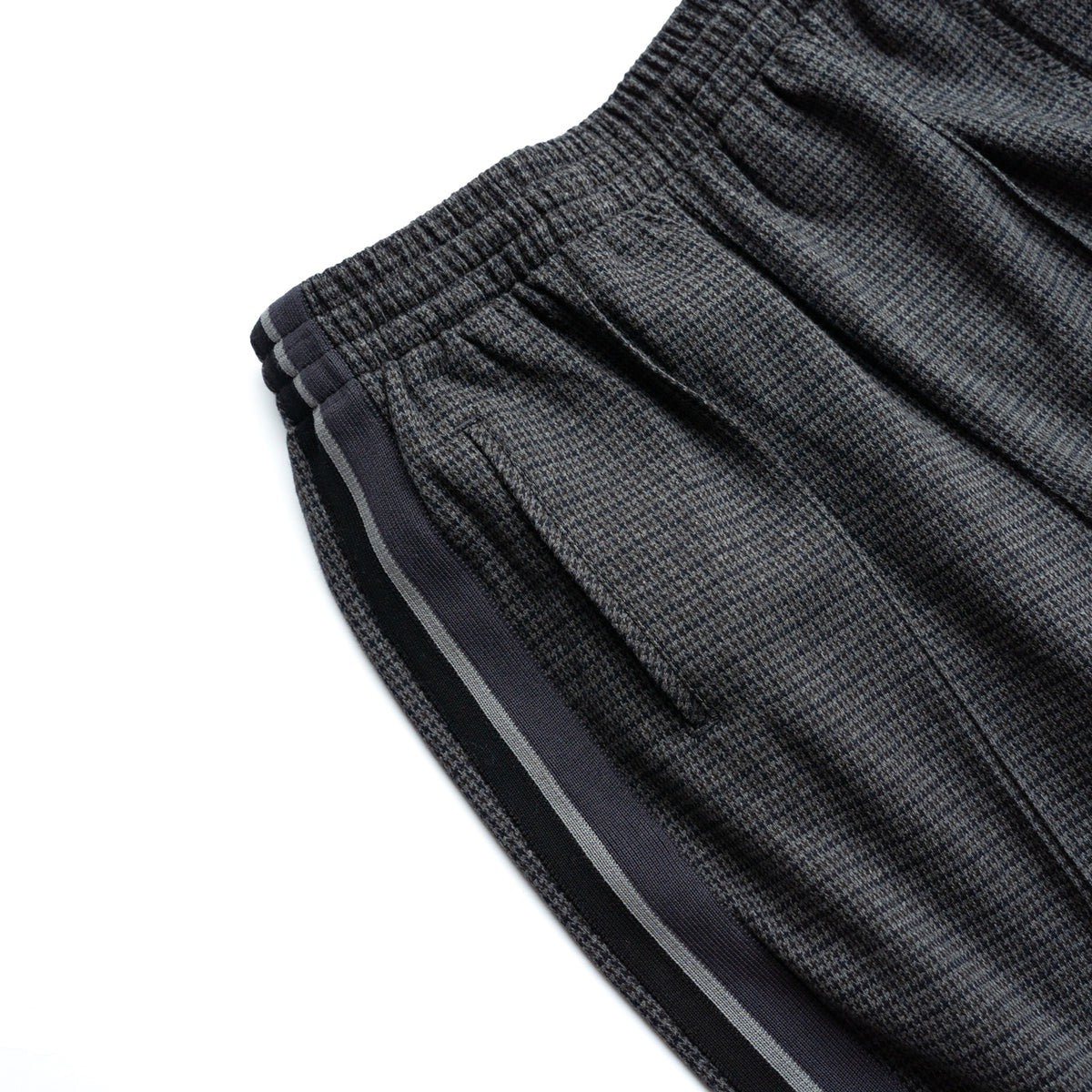 COOHEM  KNIT SIDELINE HOUNDSTOOTH TRACK PANTS