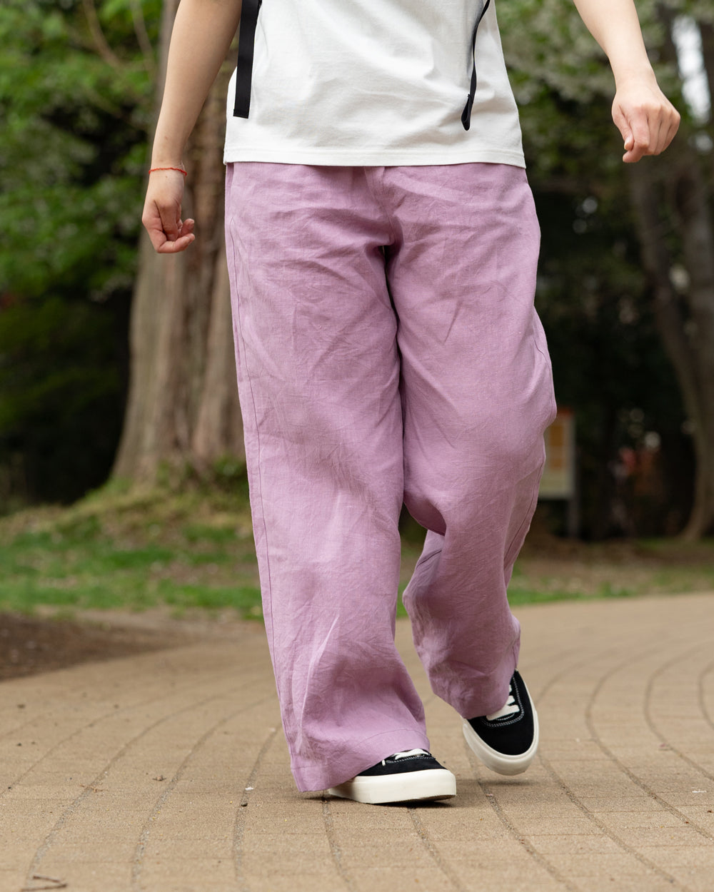 F F F   Easy pants  -Linen  "Lavender"