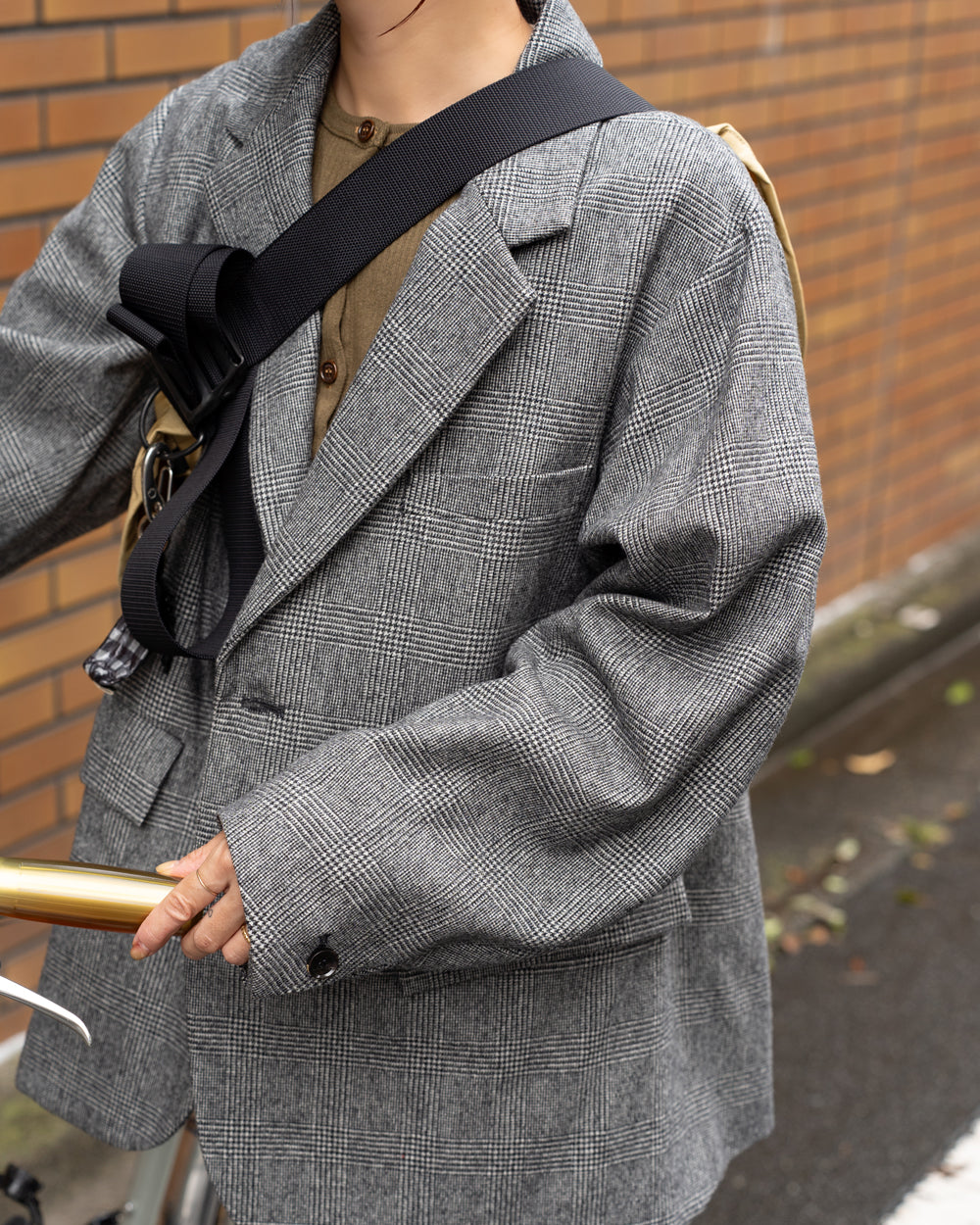 Oblada UNCONSTRUCTION JACKET -GLEN CHECK