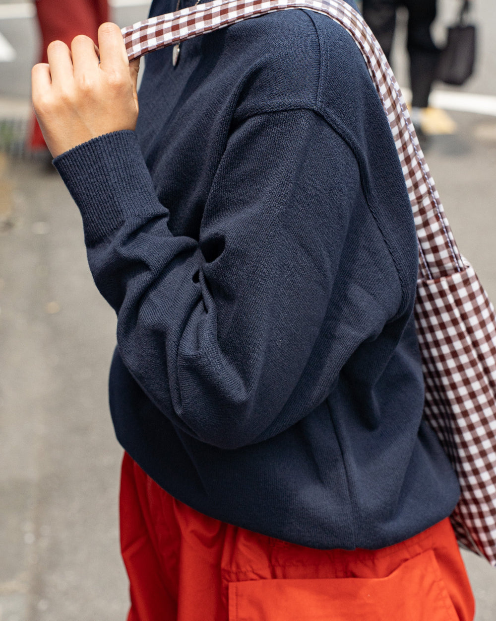Yonetomi  WAVE COTTON KNIT PULLOVER