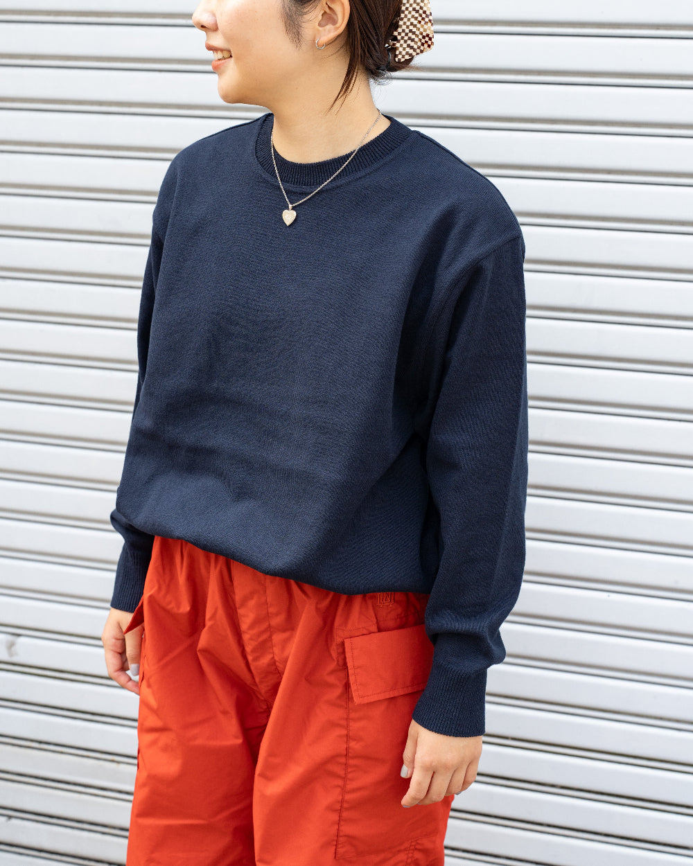 Yonetomi  WAVE COTTON KNIT PULLOVER