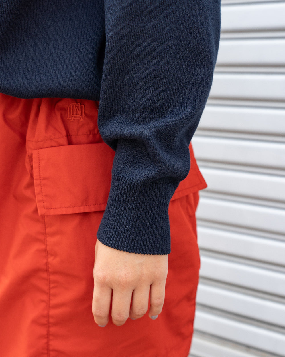 Yonetomi  WAVE COTTON KNIT PULLOVER