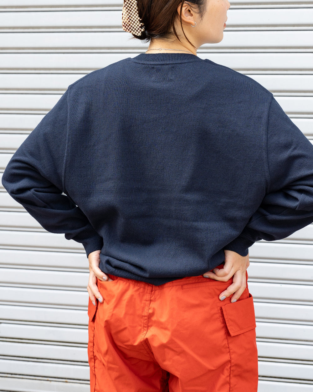 Yonetomi  WAVE COTTON KNIT PULLOVER