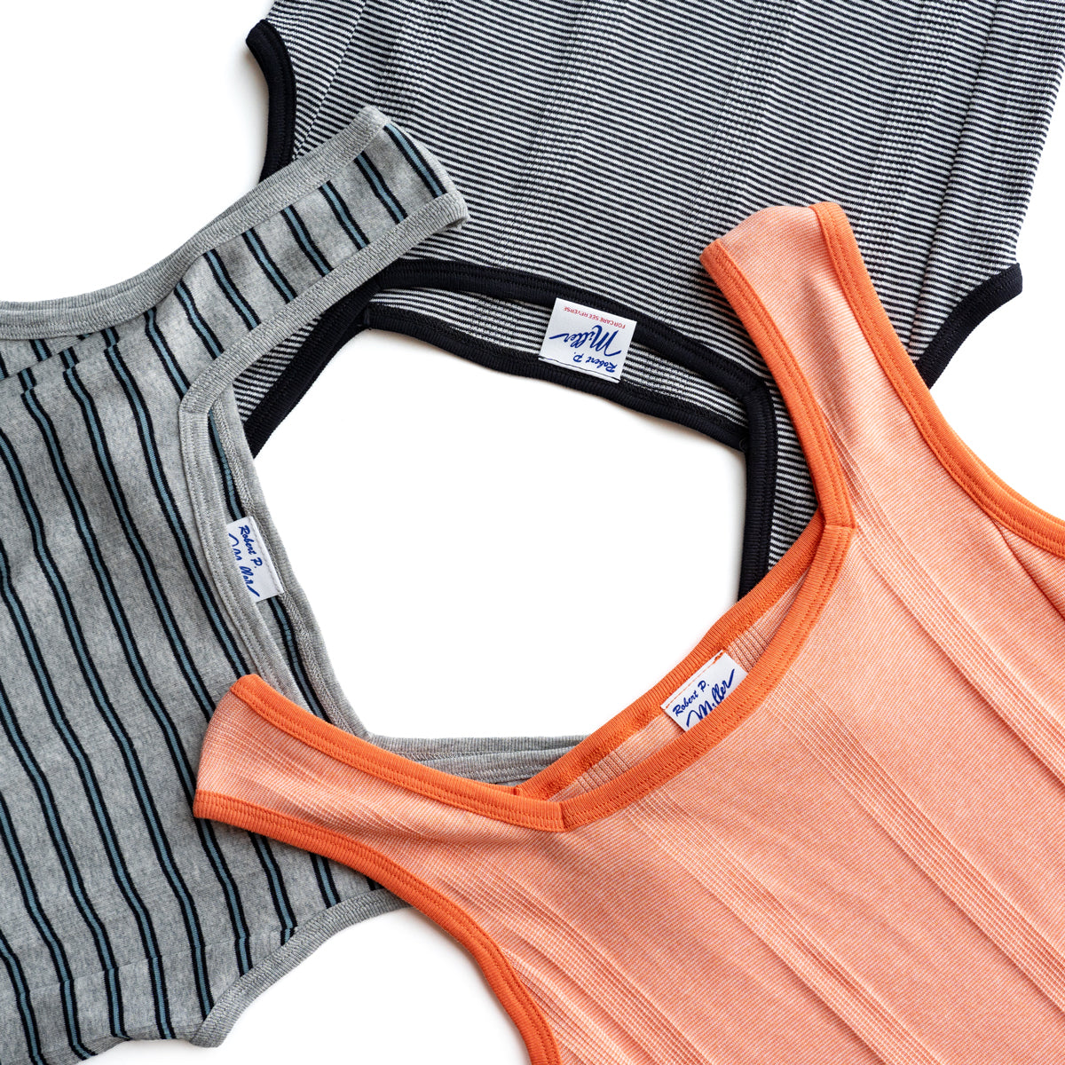 Robert P. miller  PANEL RIBBED TANKTOP -862C