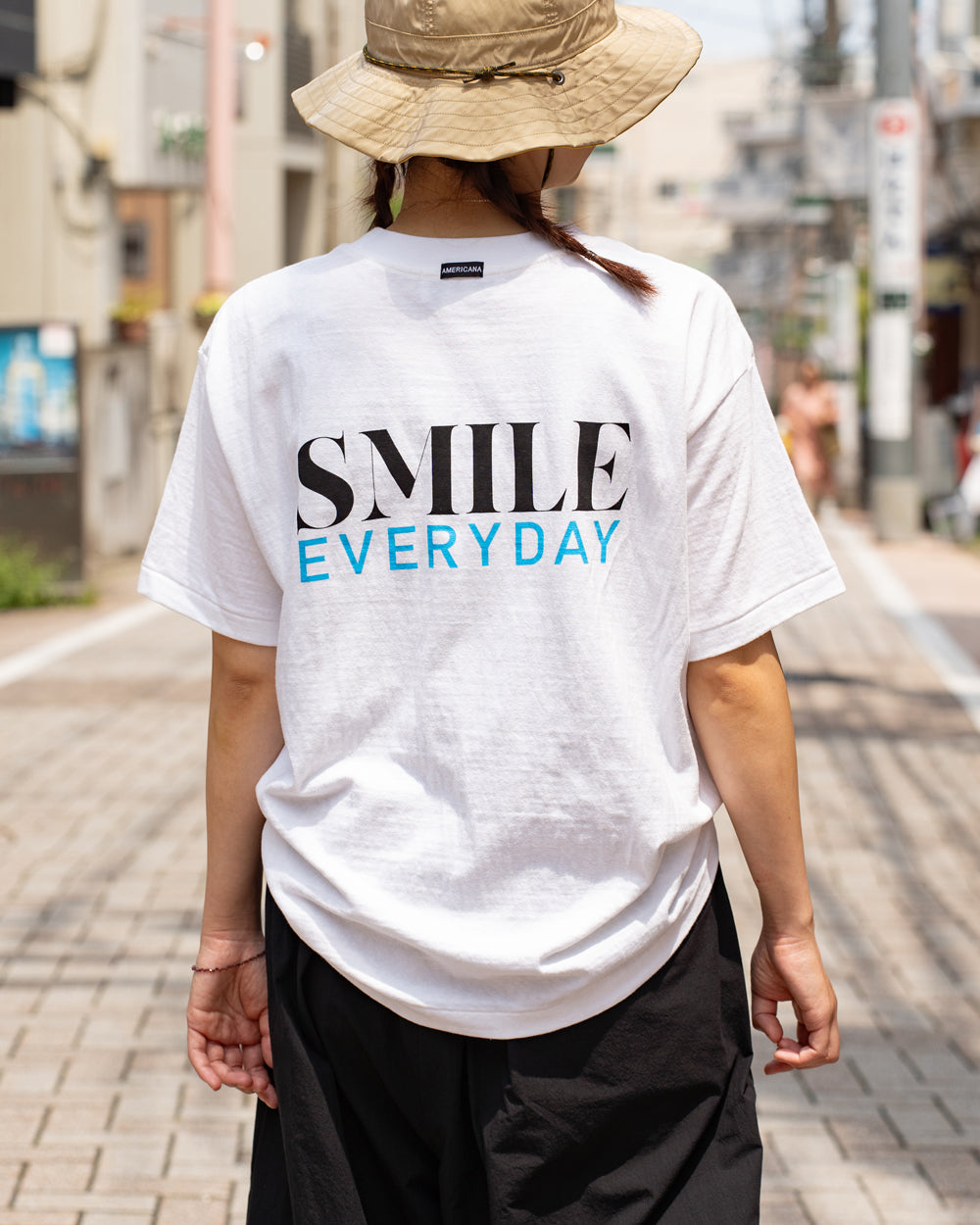 Americana Print tee -SMILE EVERYDAY