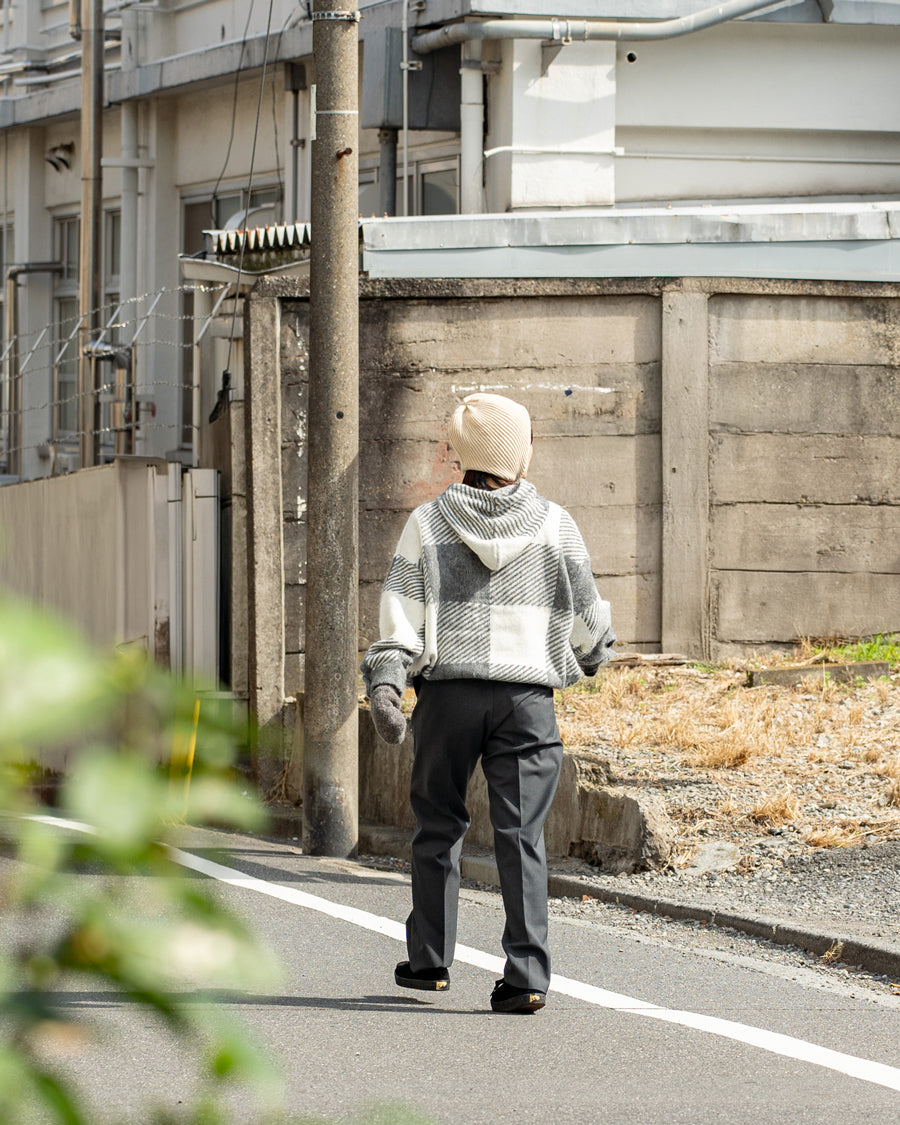 nanamica Mohair Hooded Shirt Jacket