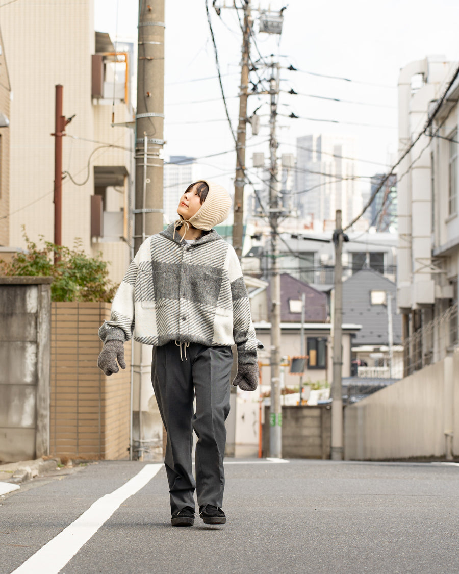 nanamica Mohair Hooded Shirt Jacket