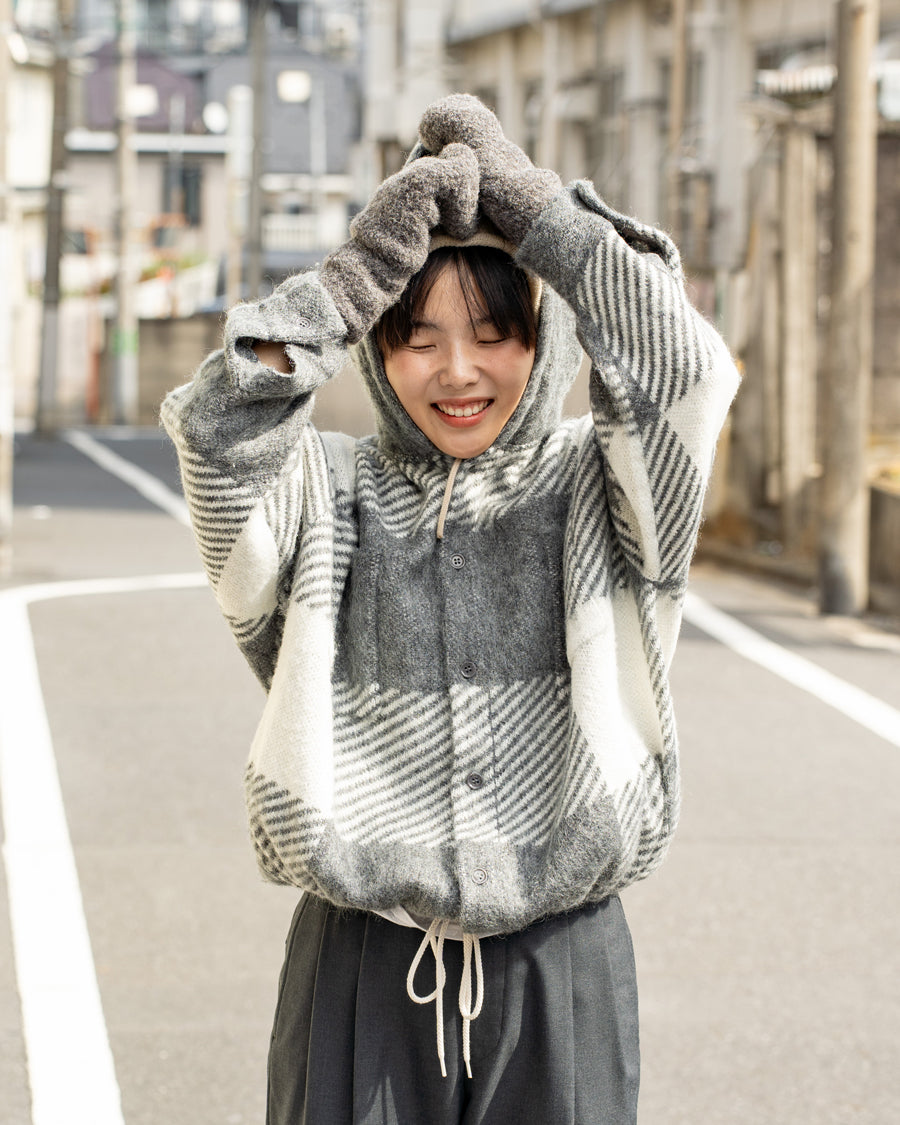 nanamica Mohair Hooded Shirt Jacket