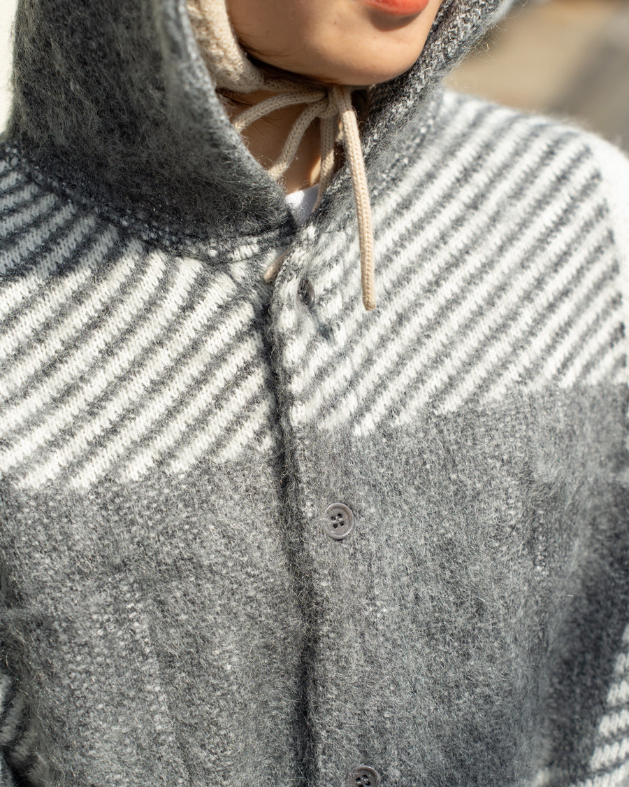 nanamica Mohair Hooded Shirt Jacket